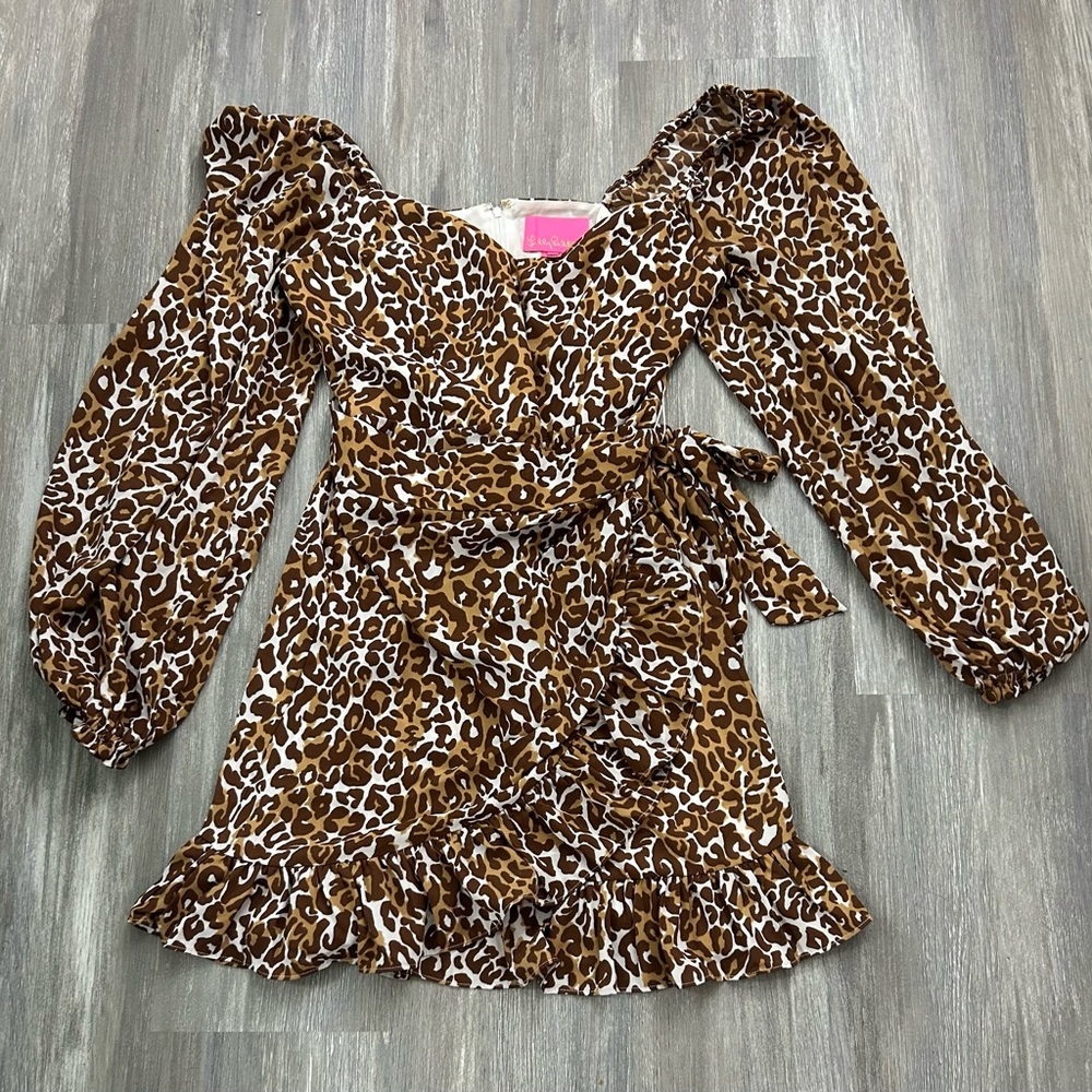 Lilly Pulitzer Lila long sleeve dress, Chocolate my favorite spot, Size 6
